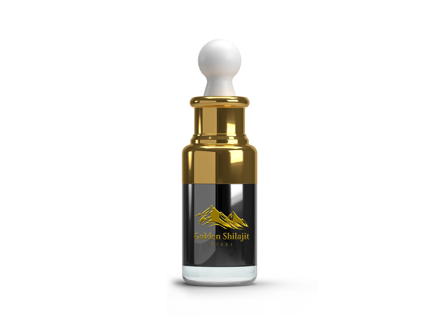 GOLDEN Shilajit Drops | 30 ML | Organic | Purified | 5 Packs | 3 Months Supply